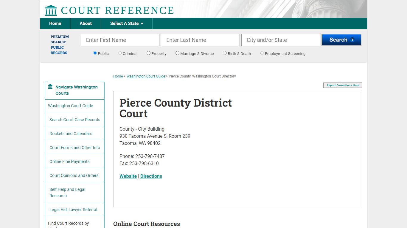 Pierce County District Court